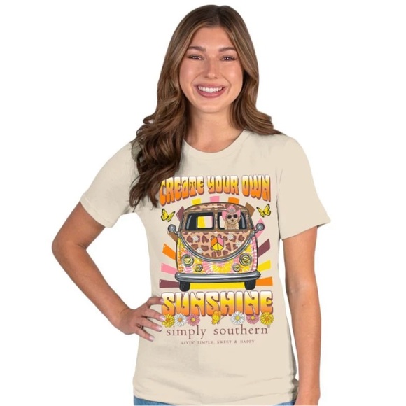 NWT Create Your Own Sunshine Simply Southern T shirt - Picture 1 of 5